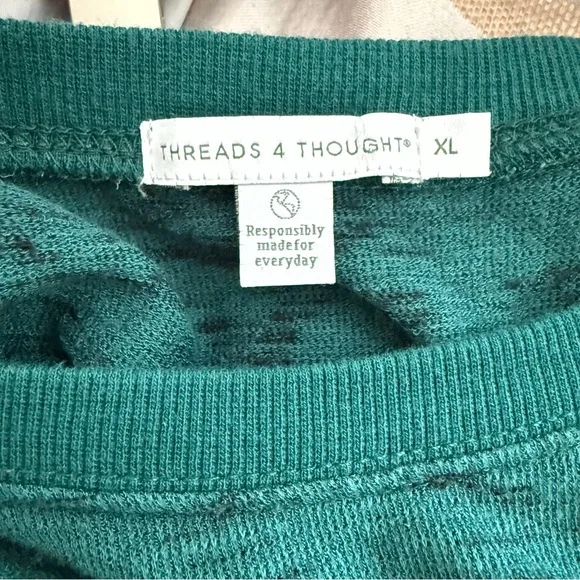 Threads 4 Thought Green Knit Top - Picture 4 of 4